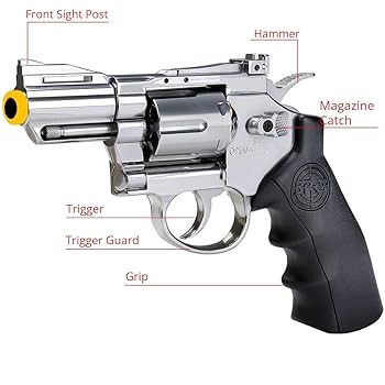 レーブ REVE IMPACTBORON REVOLVER TITANIUM Amazon.com : Airsoft Revolver 2.5 Inch GBB [Titan - 350 FPS